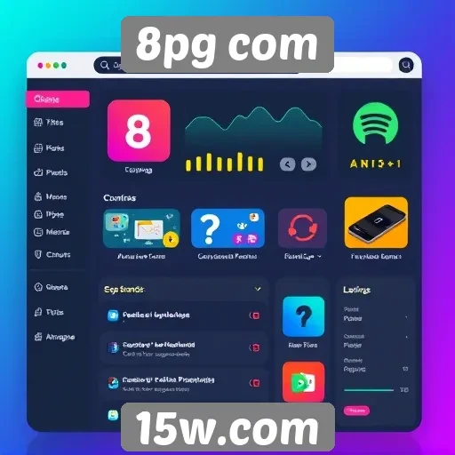 Interface do 8pg com é amigável e intuitiva